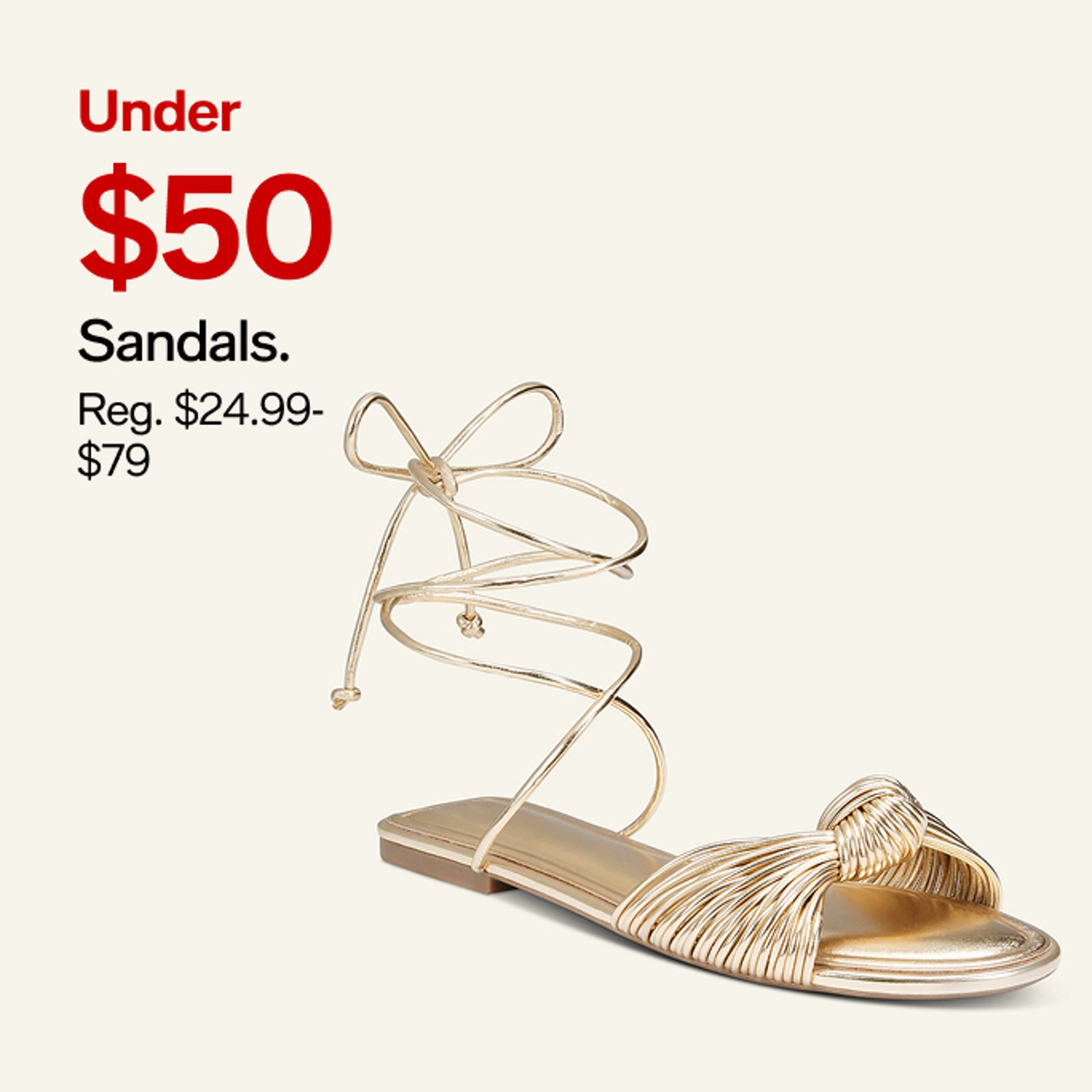 Under $50 Sandals.