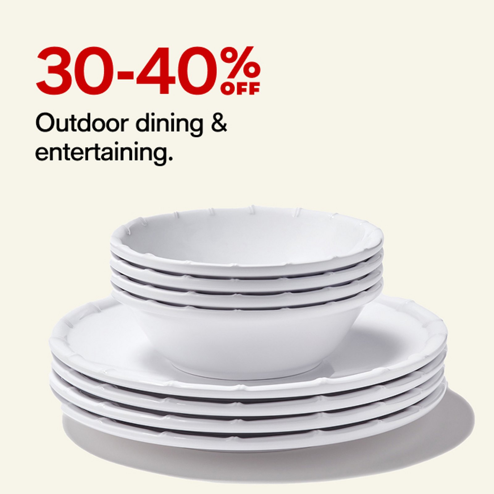 outdoor dinnerware