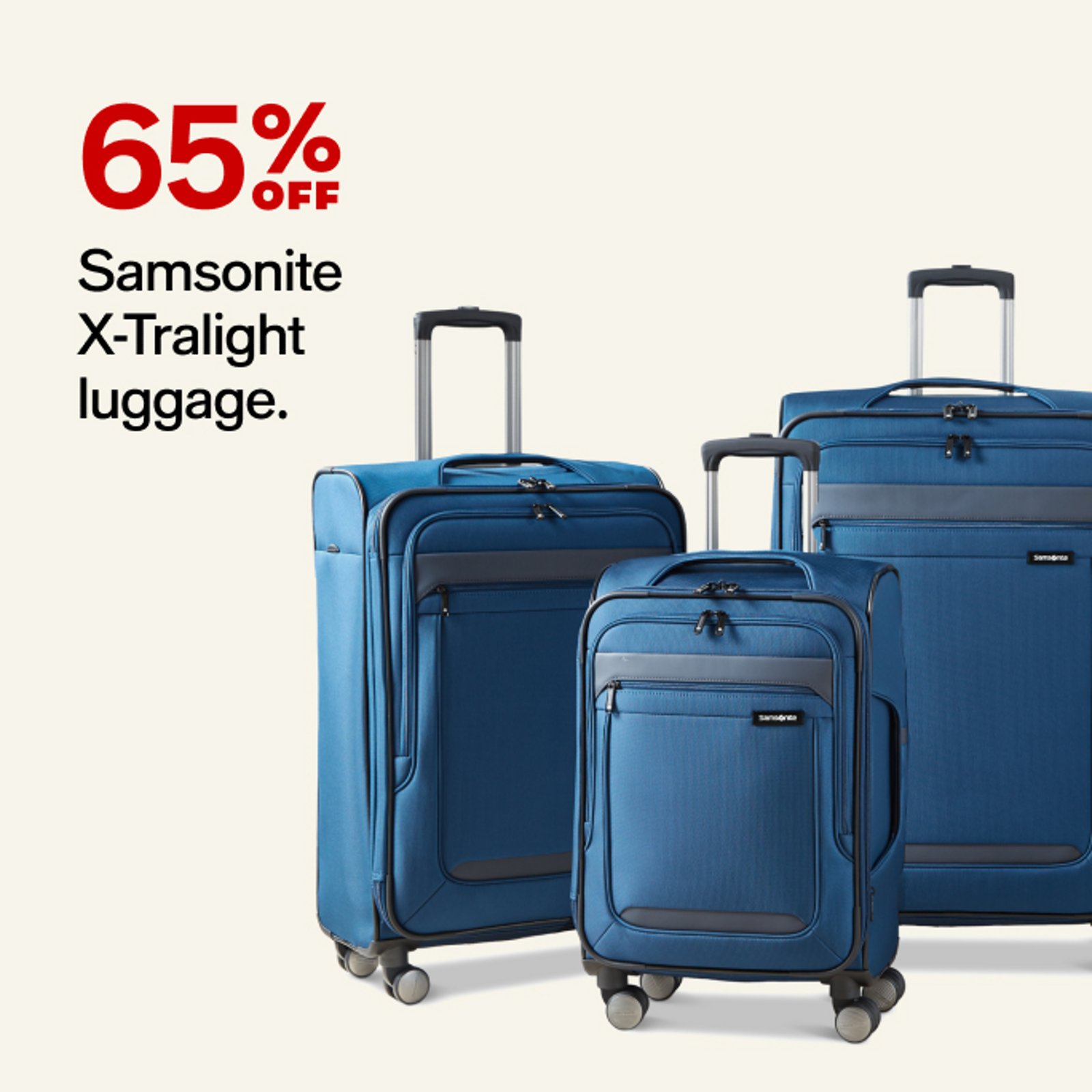 Samsonite X-tralight luggage