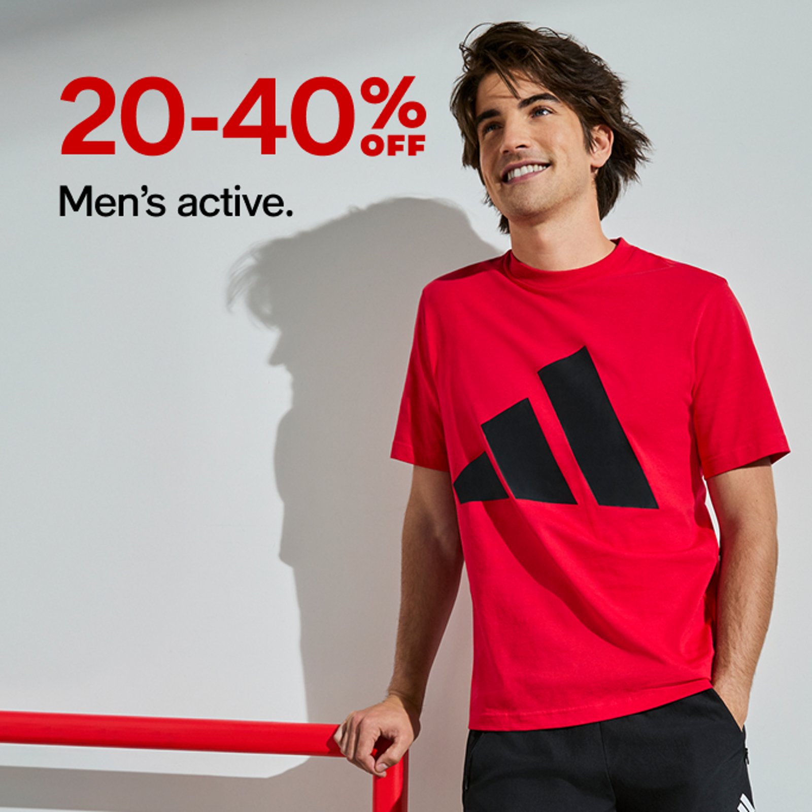 20-40% off Men's active