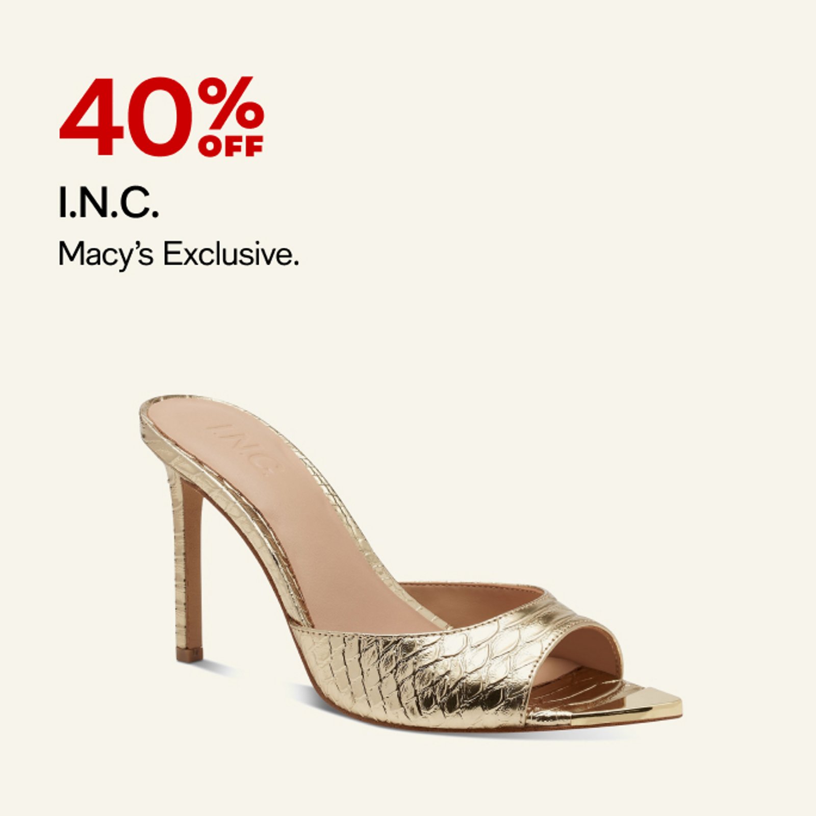 40 off INC