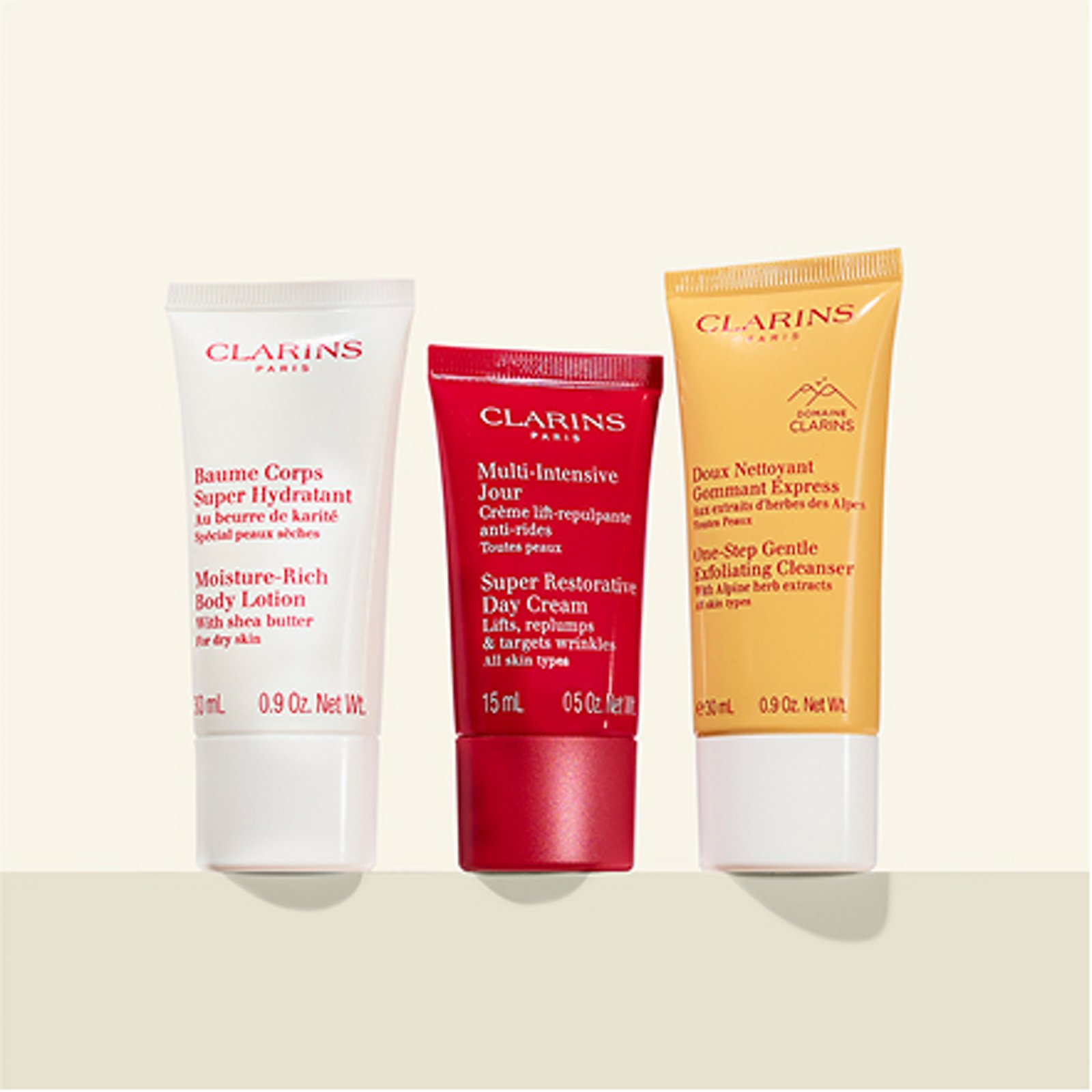 Free 3-pc. Clarins gift