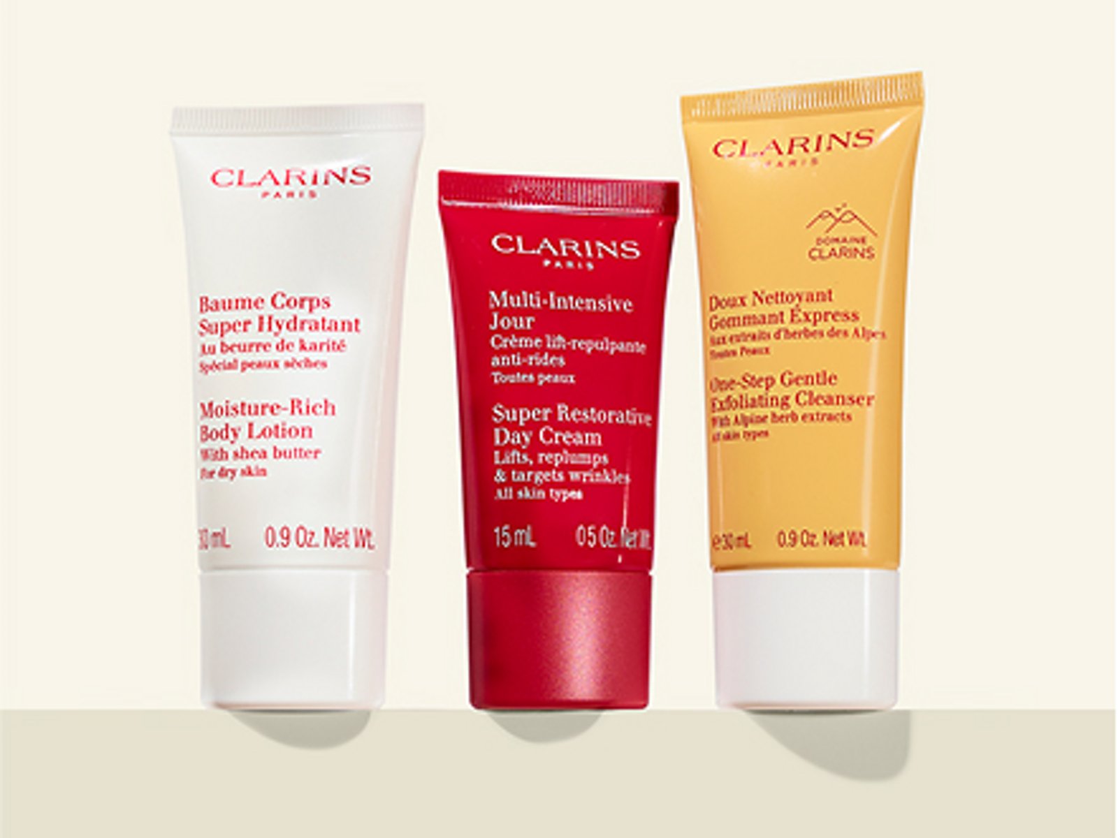 Free 3-pc. Clarins gift