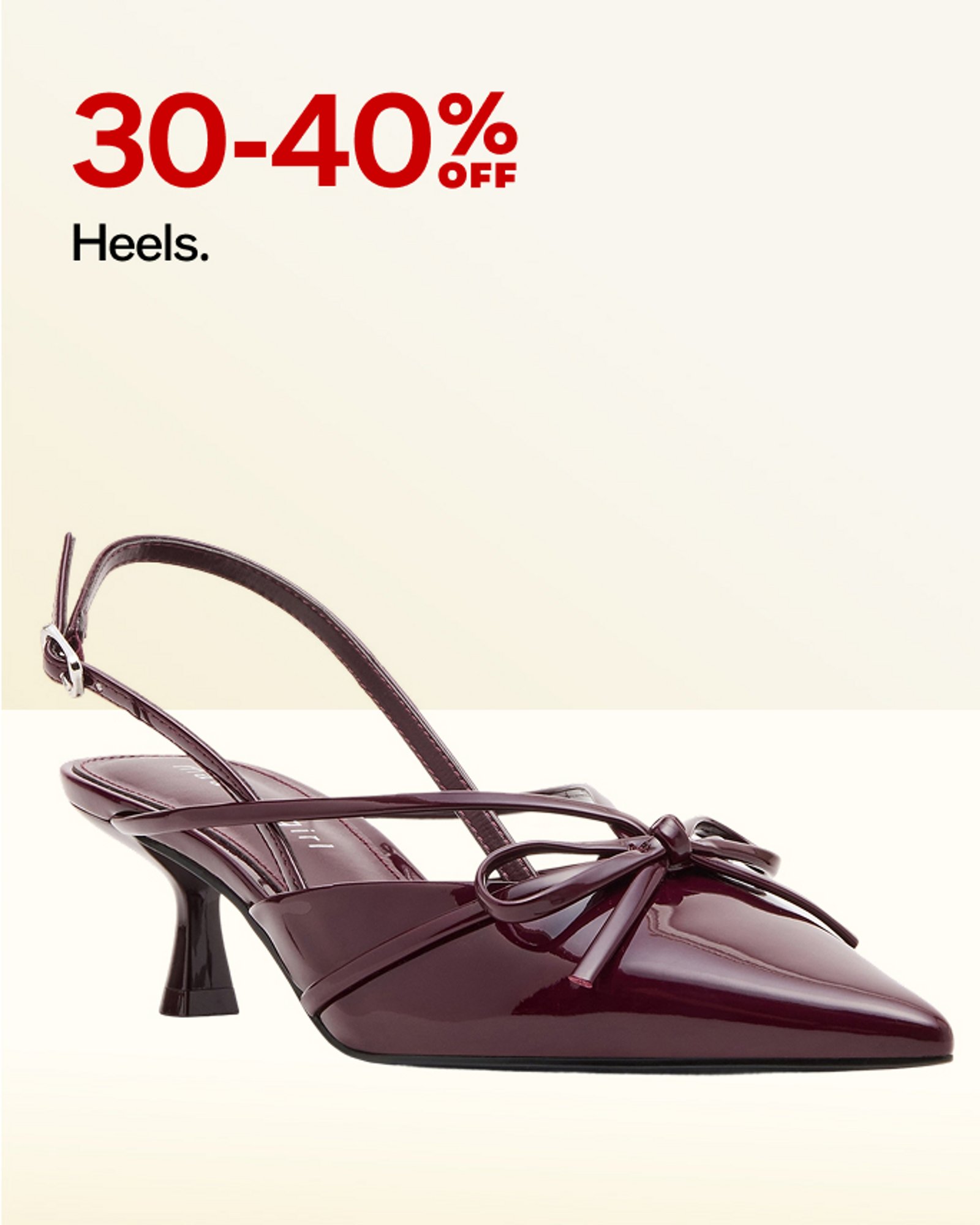 30-40 off heels