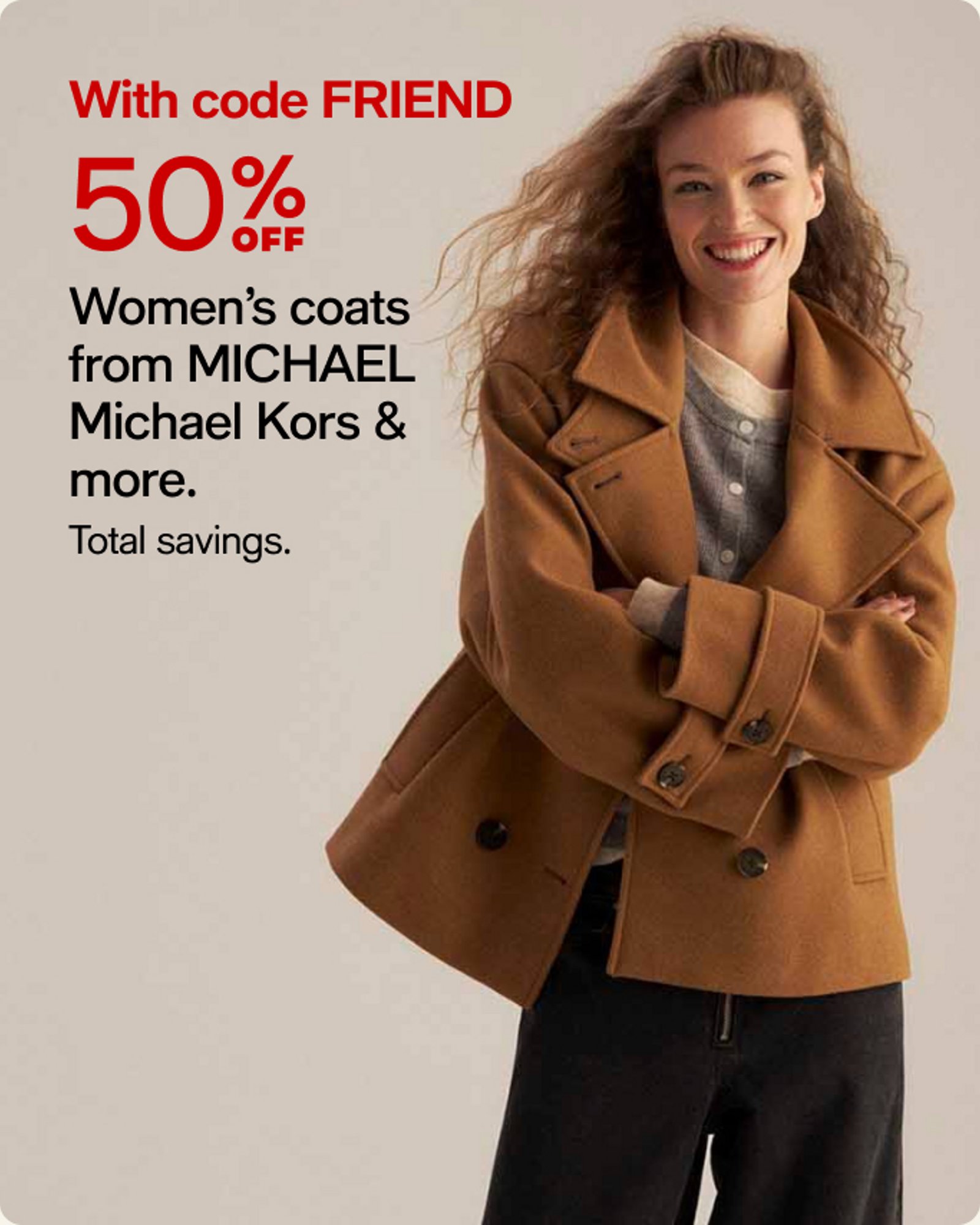 50% off Coats