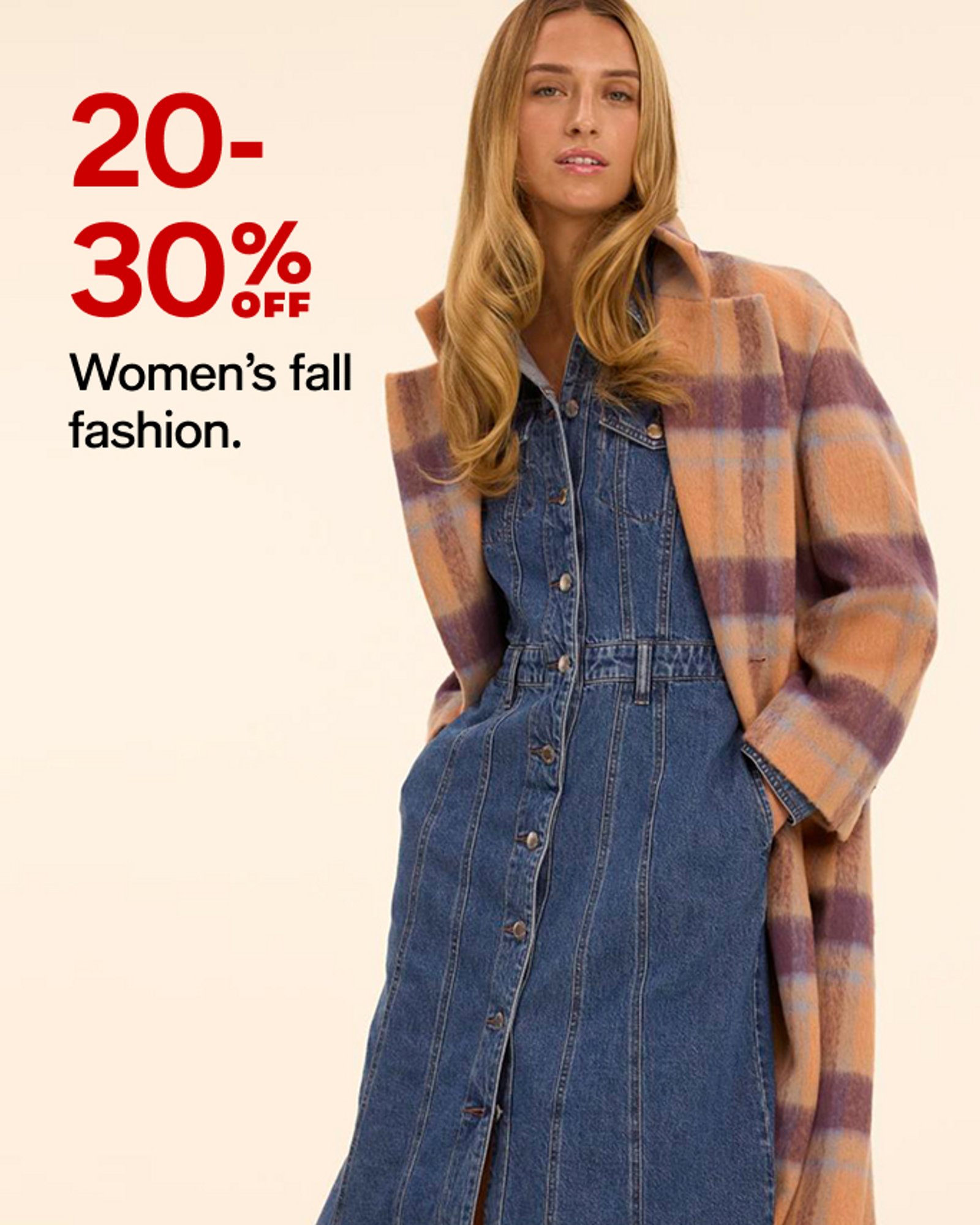 20-30% off Womens Fall Fashion