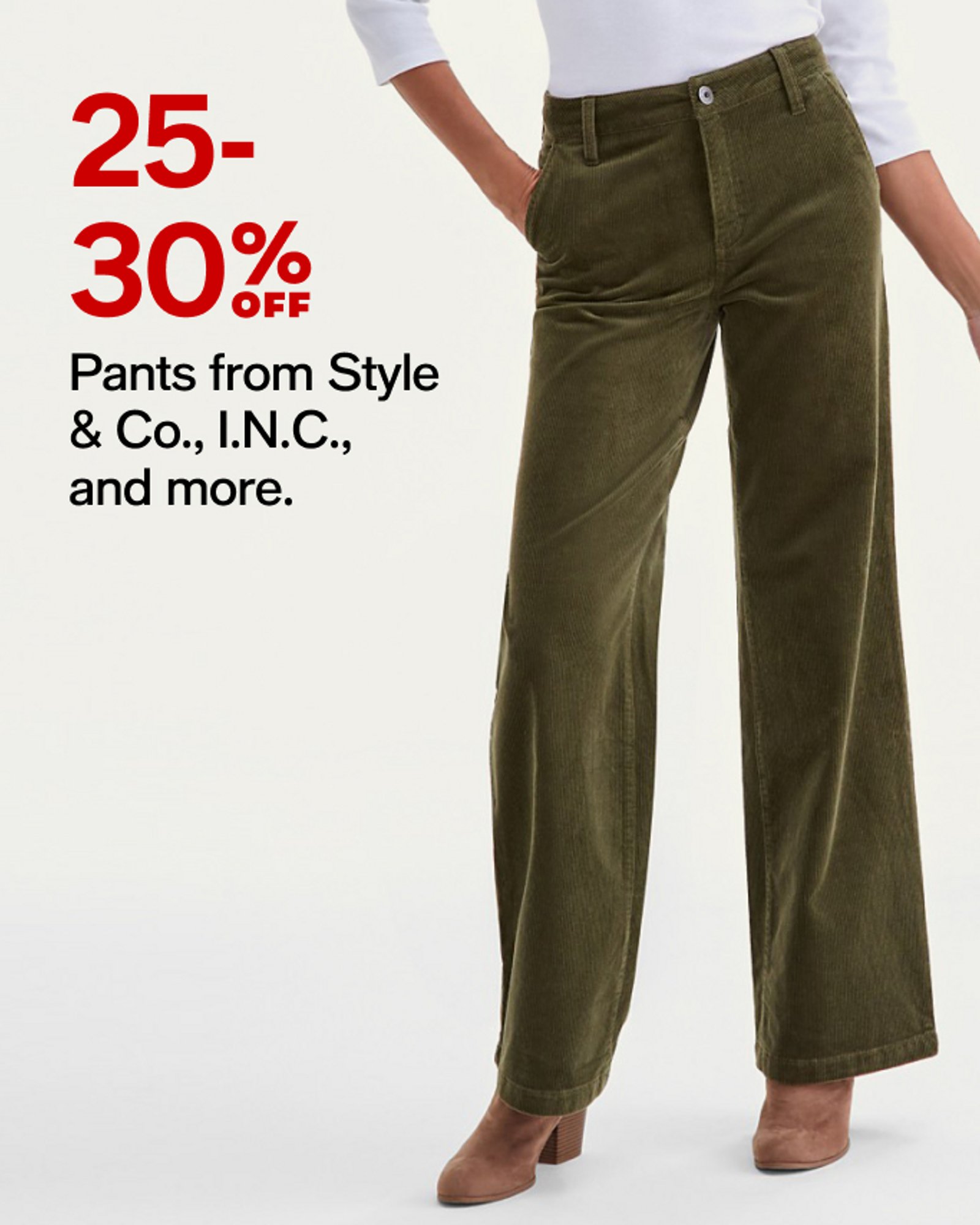 25-30% off Womens Pants