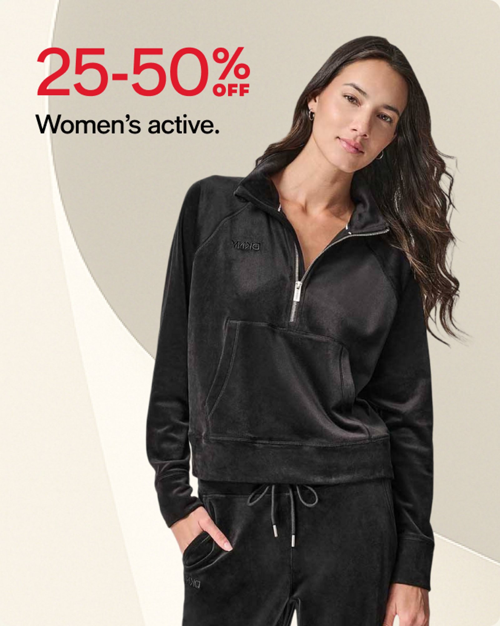 25-50% off womens active
