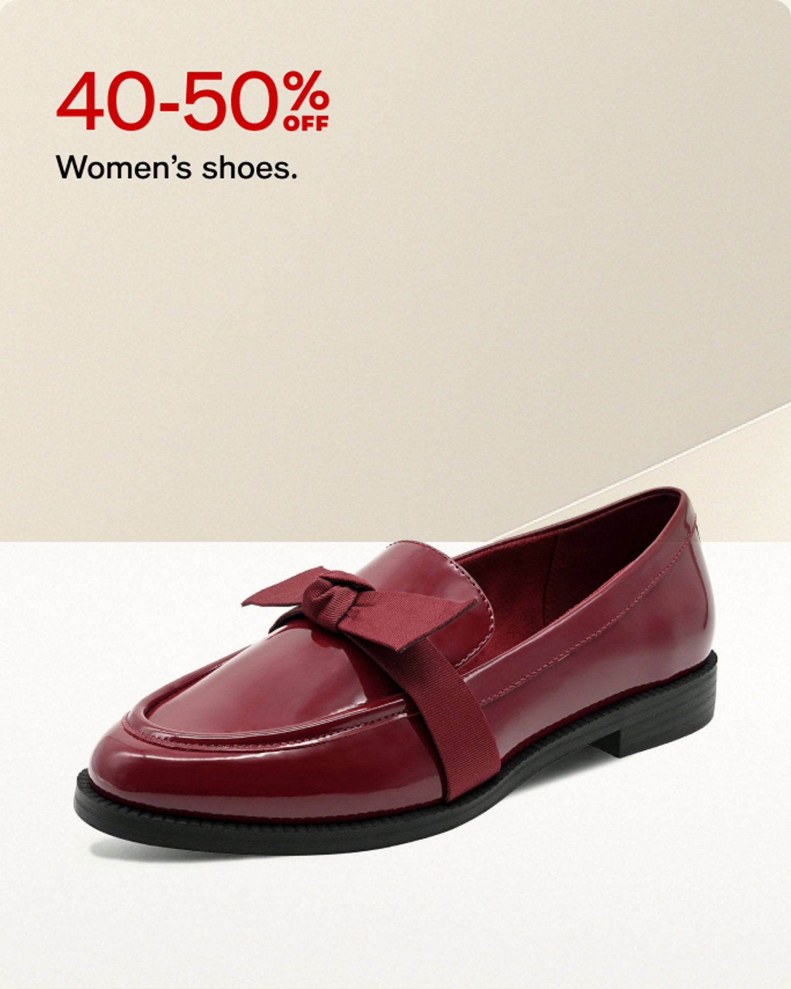 40-50% off Women's Shoes
