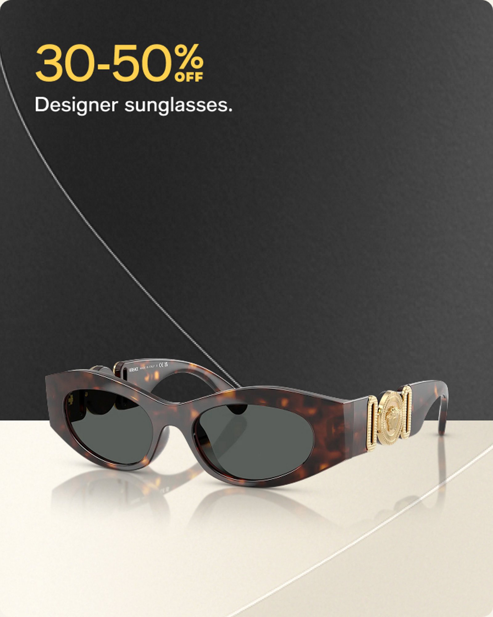 30-50% OFF Designer sunglass.