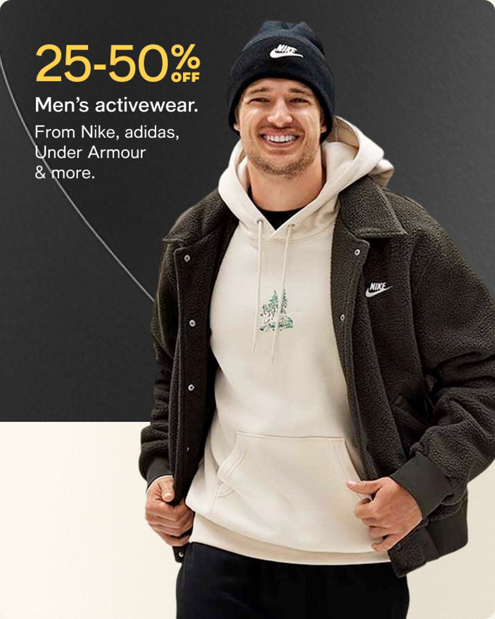 25-50% off activewear