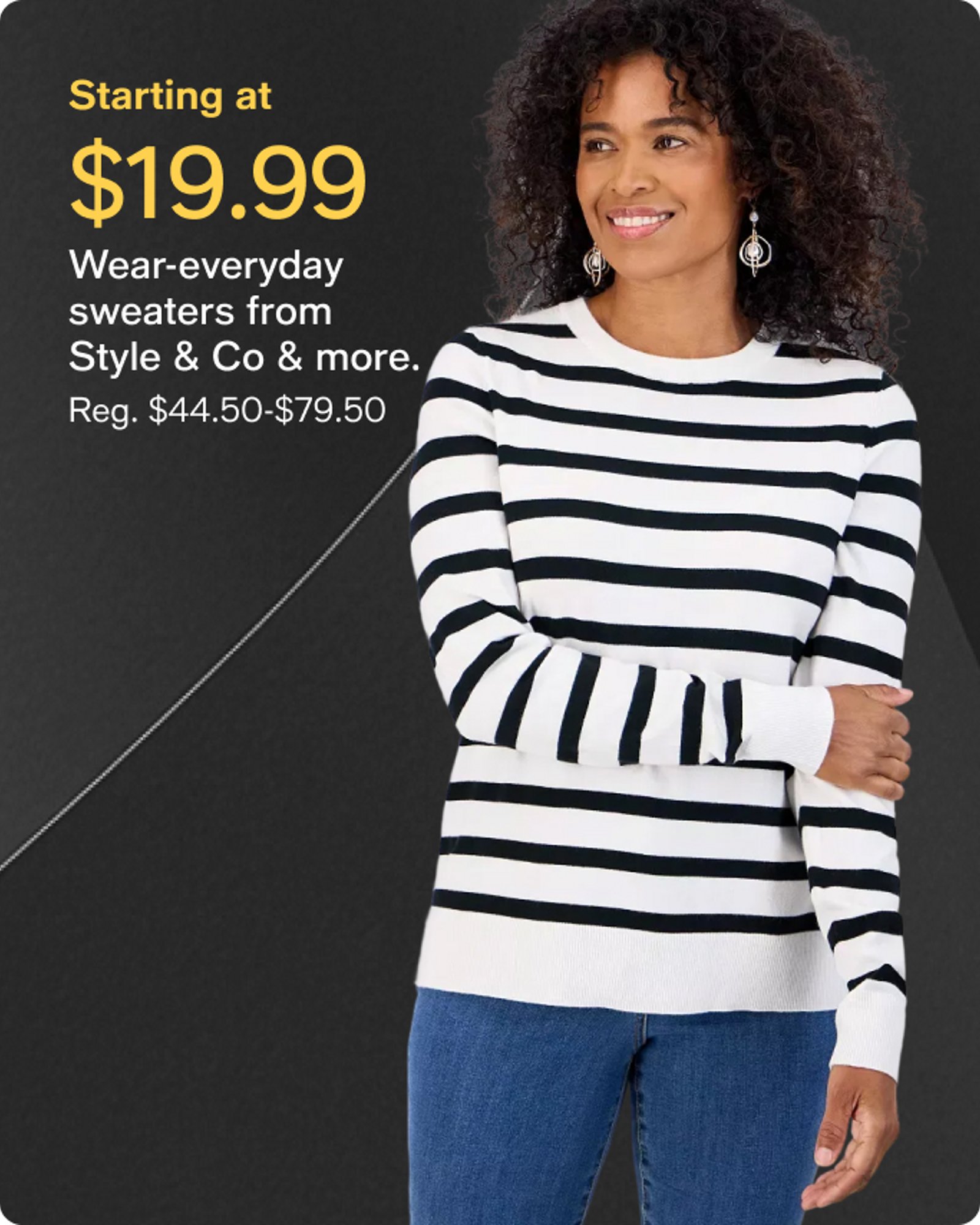 Starting at $19.99 Wear-everyday sweaters from Style & co.